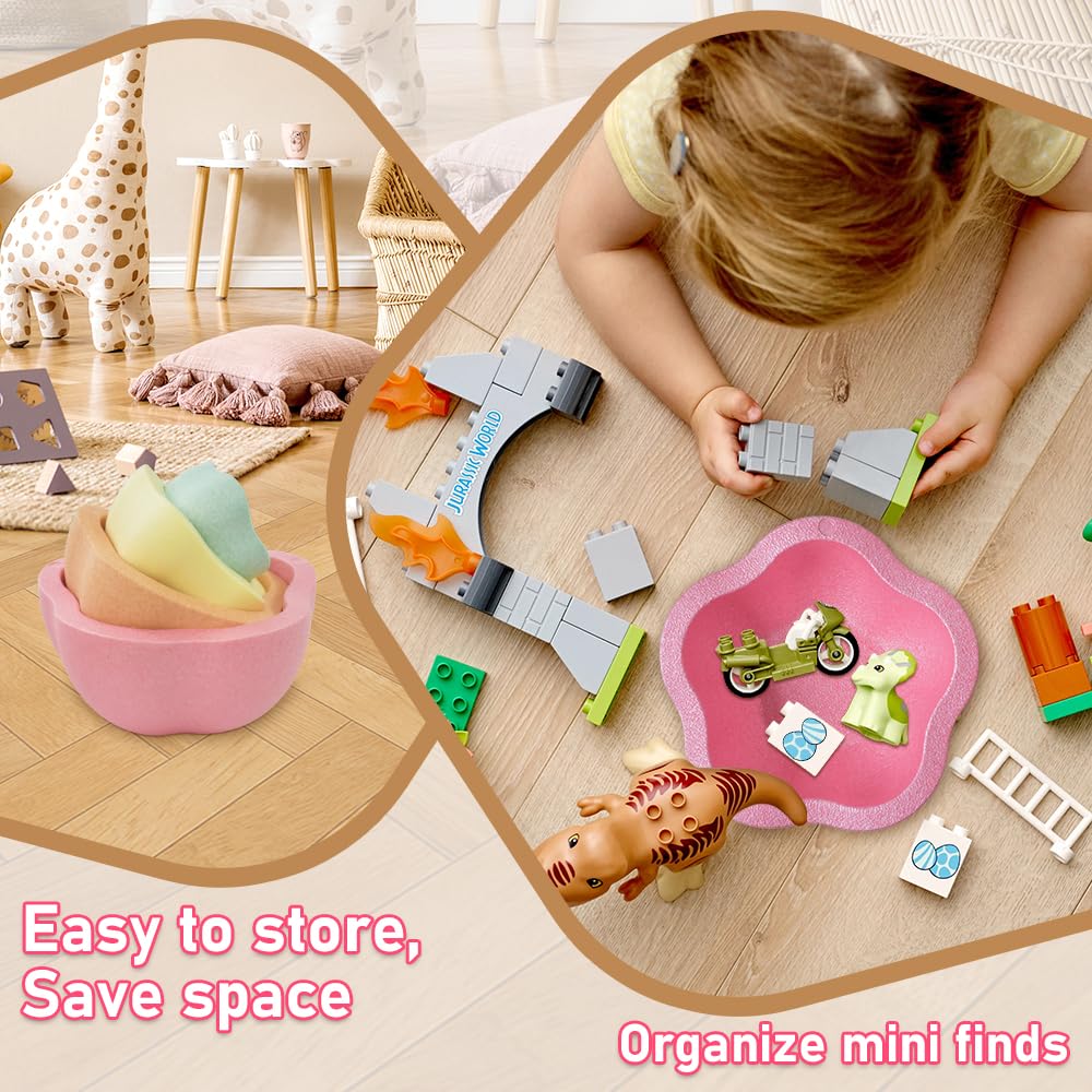 ANLIK Toddler Stepping Stones, Stimulate Children's Creativity and Imagination, Improve Their Balance and Motor Skills, Flower-Shaped Stepping Stones