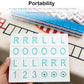 NWIUREN Solo Mahjong Board Practice - Portable Mahjong Training Board for Beginners, Game Lovers, Adults - Lightweight and Easy to Carry for Travel