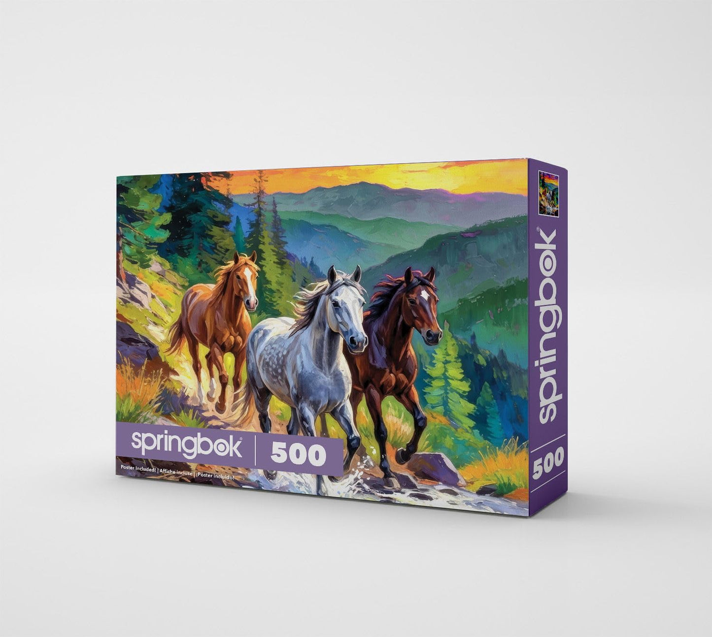 Springbok Wild Horses at Sunset 500 Piece Jigsaw Puzzle for Adults