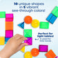 Learning Resources STEM Explorers GeoShape Challenge - 3D Geometry School Shapes, Montessor Math Manipulatives, Critical Thinking, STEM Homeschool,
