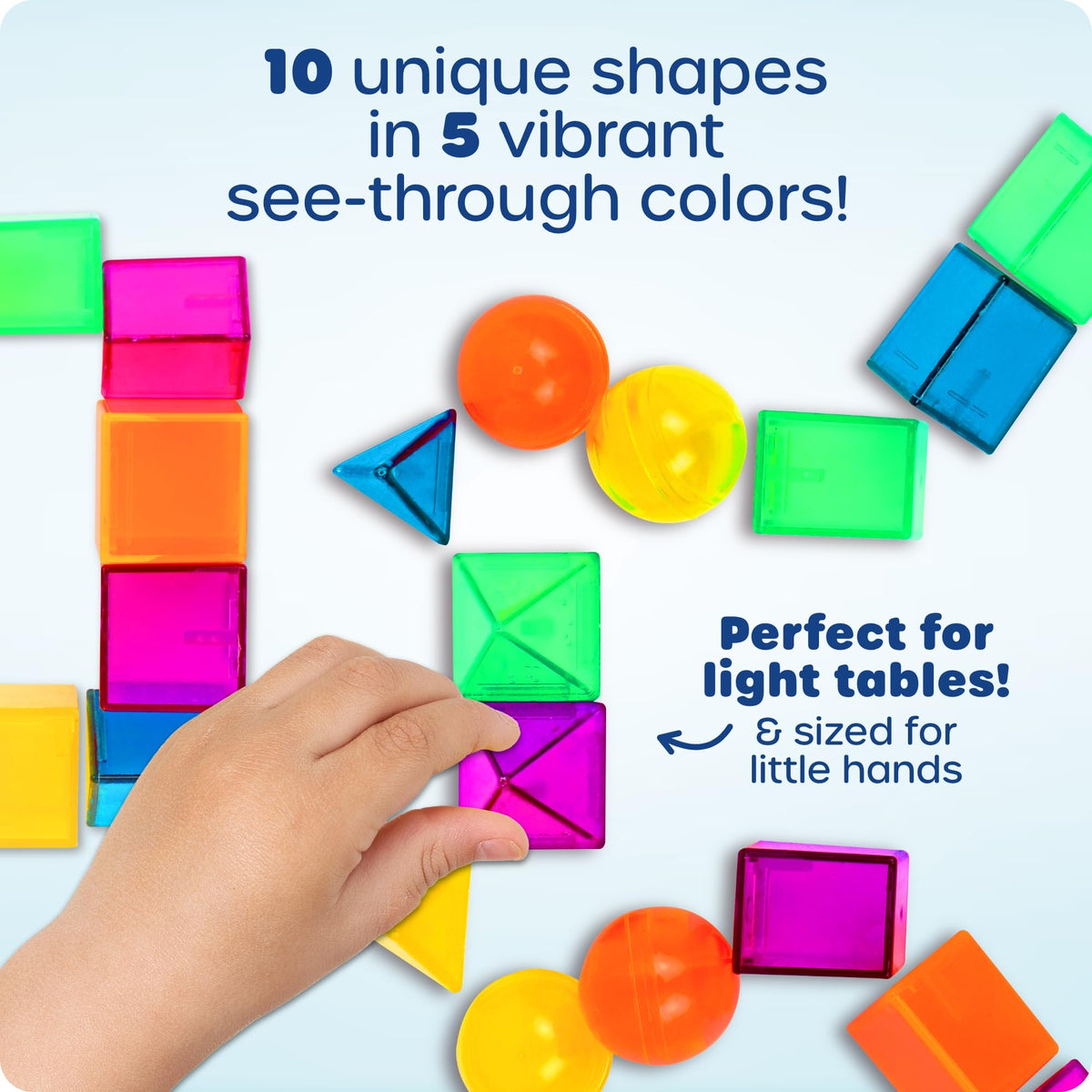 Learning Resources STEM Explorers GeoShape Challenge - 3D Geometry School Shapes, Montessor Math Manipulatives, Critical Thinking, STEM Homeschool,