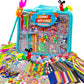 Arts and Crafts Supplies for Kid - 1600+Pcs Craft Kits for Kids - DIY School Craft Project for Kids Age 4 5 6 7 8-12 Christmas Gifts for Girls