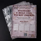 Coin Collecting Pages 5 Sheets 12 Pockets Standard 9Hole Coin Pocket Inserts Collecting Sleeves for Coins Uncle Paul CS03512