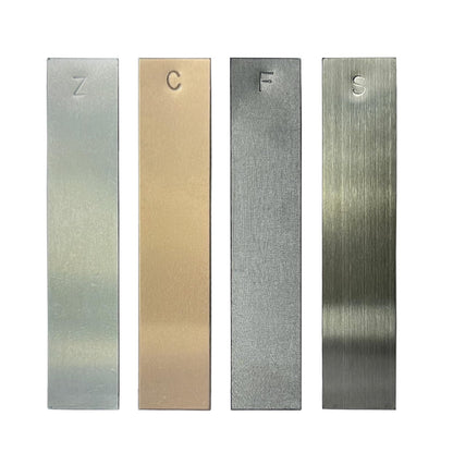 Diycoming Metal Electrodes Strips 4 Piece Set, Copper,Zinc,Iron & Stainless Steel Marked with The Symbol for Student's Electrochemical Experiments
