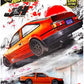 Hot Wheels Japan Historics 5 Premium Car Collection, 5-Pack Diecast Set with Nissan Skyline, Toyota Trueno, Celica, Datsun 620, Honda CRX, Car Culture