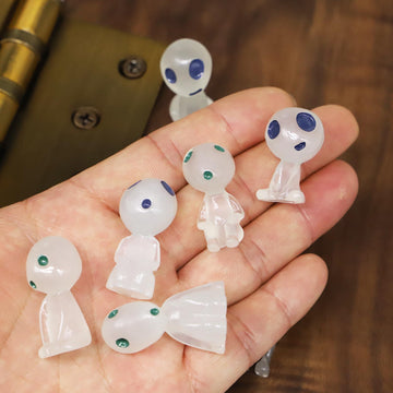 Miniature Cute Glow Elves, Dollhouse Mini Resin Glow Elves, for Fairy Garden, Terrarium, Halloween, Landscape Garden, Potted Plants Decoration (10PCS)