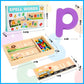 Wooden See and Spell Word Game Learning Toys for Kids 3-6 Puzzle Board