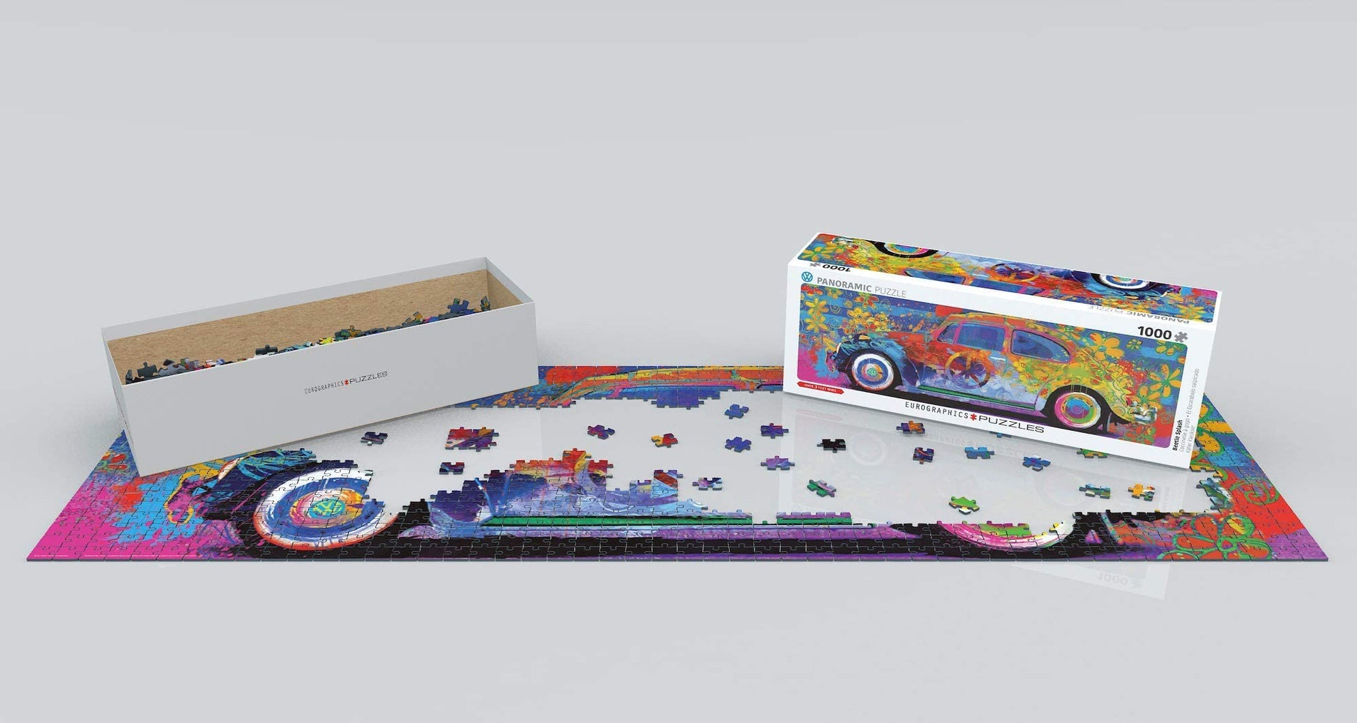 EuroGraphics Volkswagon Beetle Splash Panormaic 1000-Piece Puzzle