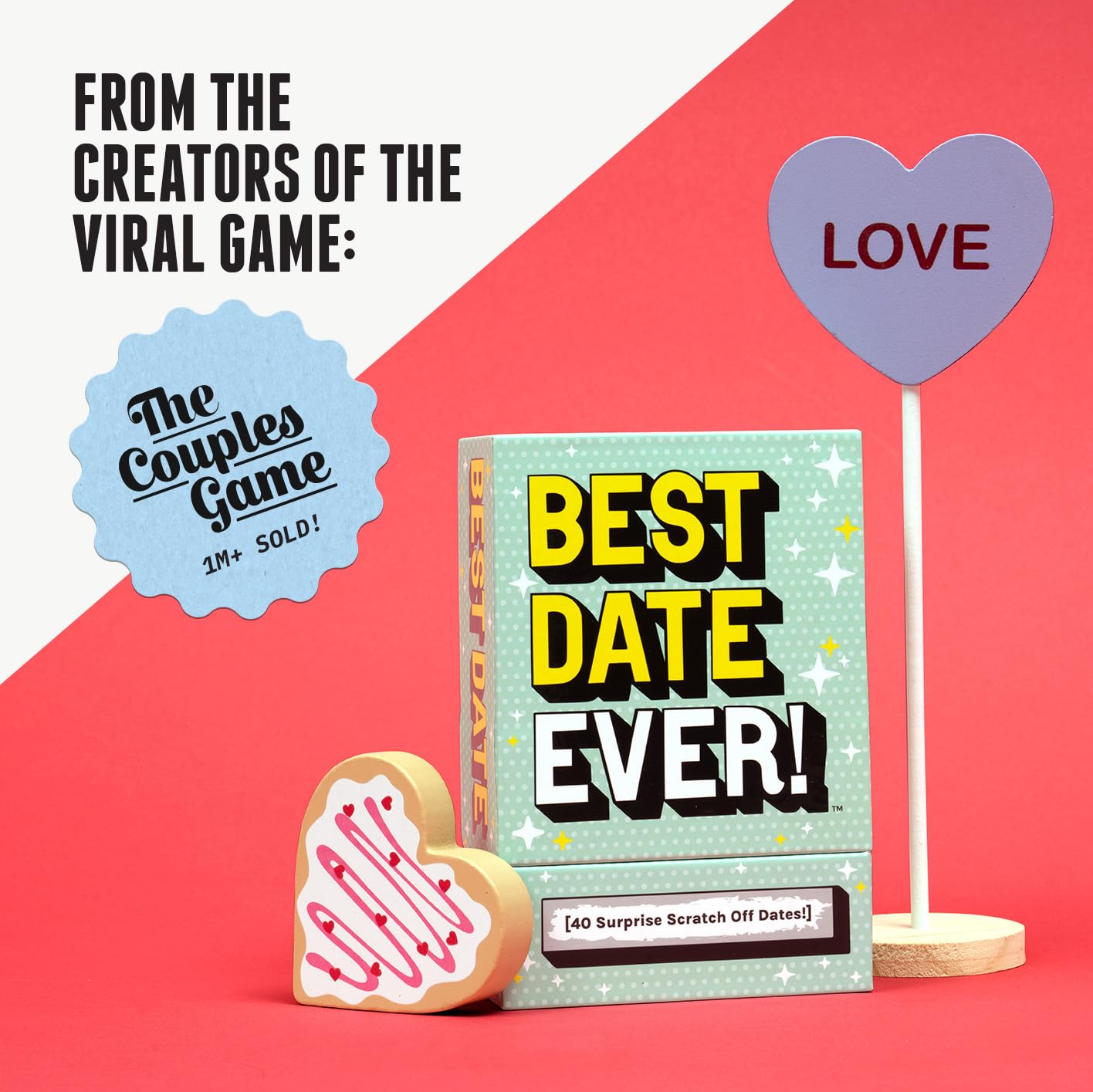 DSS Games Best Date Ever! [40 Surprise Scratch Off Dates for Couples, Couples Game Date Activity, 2 Player, Date Night Idea for Girlfriend, Boyfriend