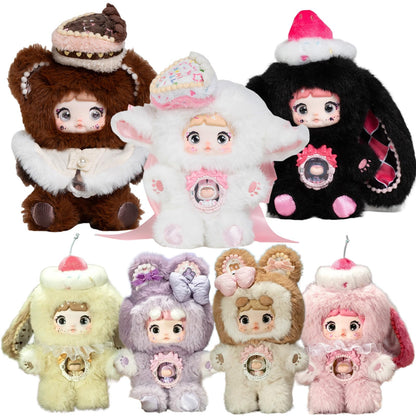 Waicommen Nommi A bite of Sweetheart Series Blind Plush Box, 1PC (1 of 7 Possible Styles), 6 Regular Figure and 1 Hidden Figure, Toy Figure for 15