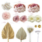Flower Cake Topper, Boho Cake Topper Artificial Flowers for Wedding Baby Shower Birthday Party Supplies (Boho)