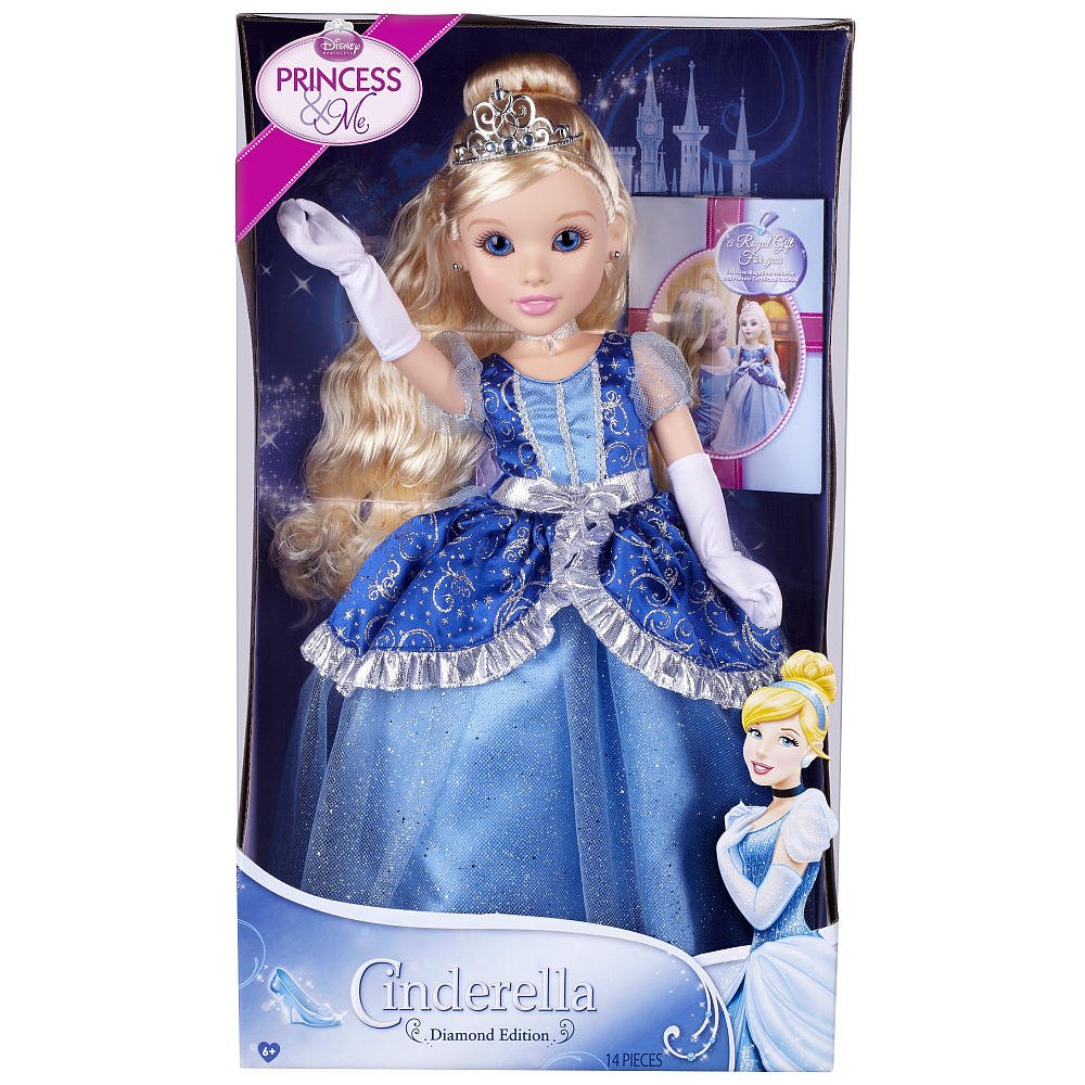 Disney Princess & Me Diamond Edition Cinderella Doll - 18" - 14 Pieces Set