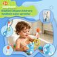 Baby Bath Toy Elephant Shower Head, Battery Operated Water Sprinkler Toy for Toddlers, Interactive Bathtub Toy for Kids Ages 3+, Blue Elephant Water