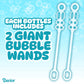 Darice 2 Pack 128oz Bubble Solution Refill for Bubble Machines & Blowers - Easter, Weddings, Birthdays, Outdoor - 4 Big Bubble Wands Included