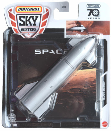 Matchbox Sky Busters Spacex Starship, Includes playmat