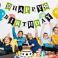 Soccer Happy Birthday Banner, Green Black White Soccer Birthday Party Decorations for Boys Girls Men Women Fans Party Supplies