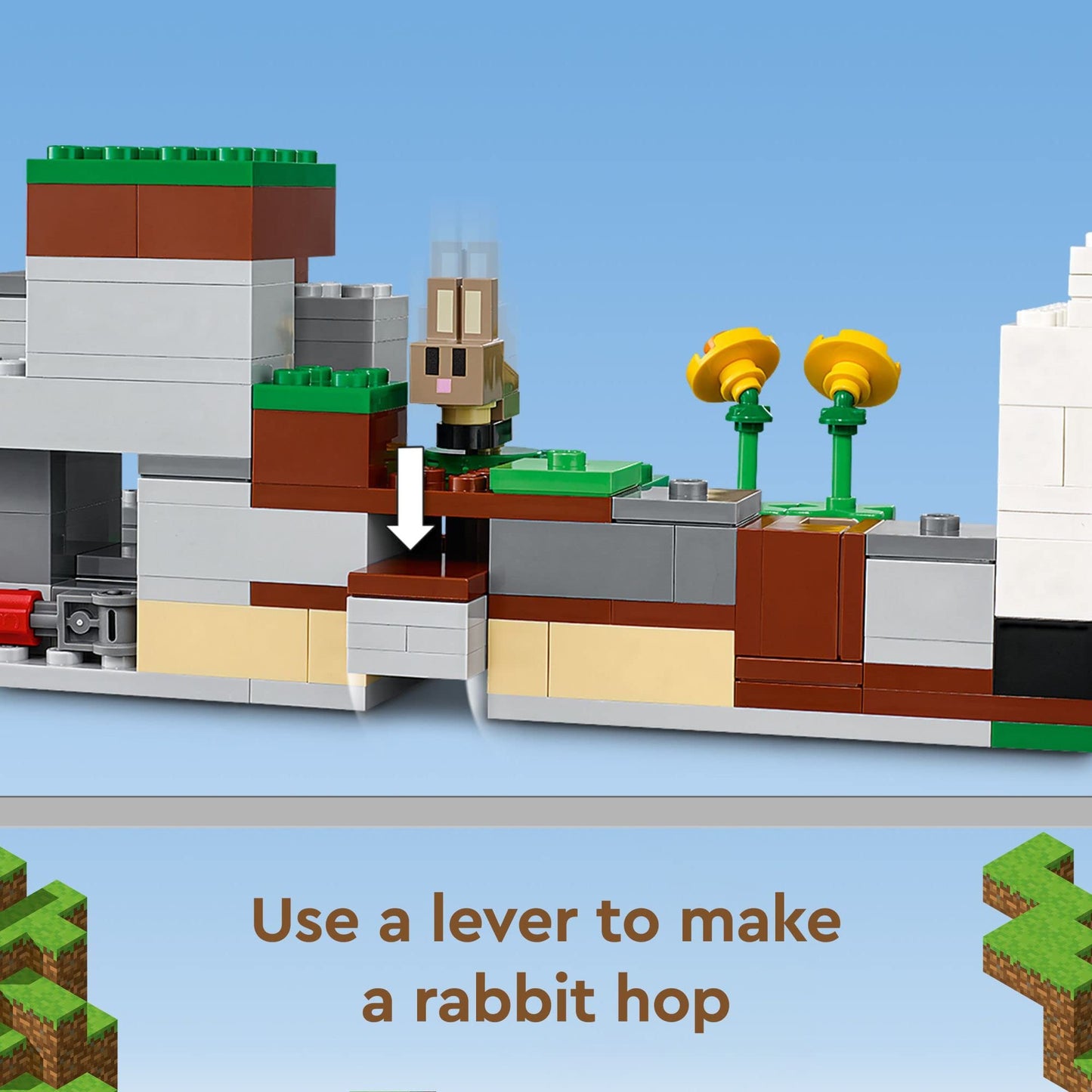 Lego 21181 Minecraft The Ranch Rabbit, Building Set, Toy for Children from 8 Years with Figures Trainer, Zombie, Animals