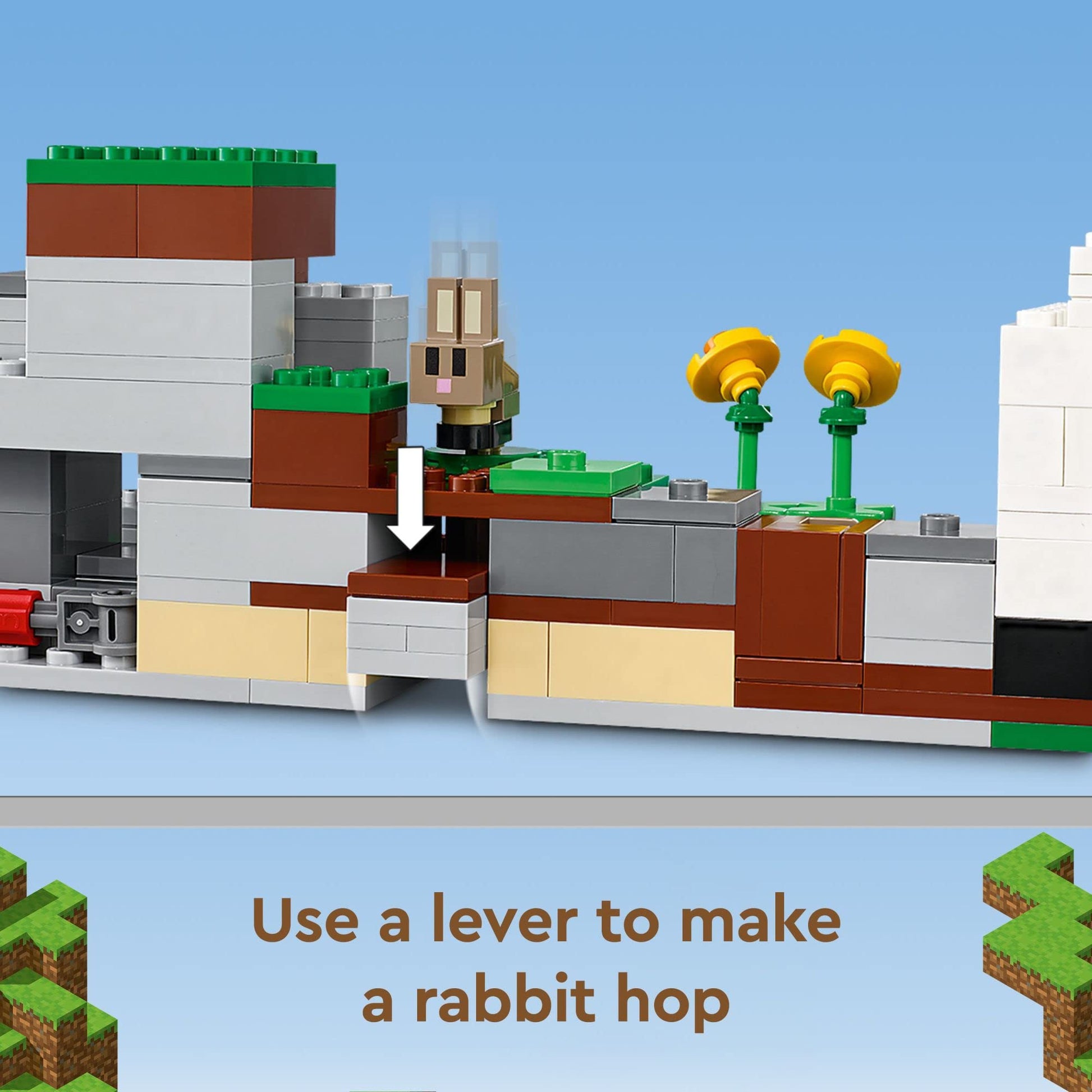 Lego 21181 Minecraft The Ranch Rabbit, Building Set, Toy for Children from 8 Years with Figures Trainer, Zombie, Animals