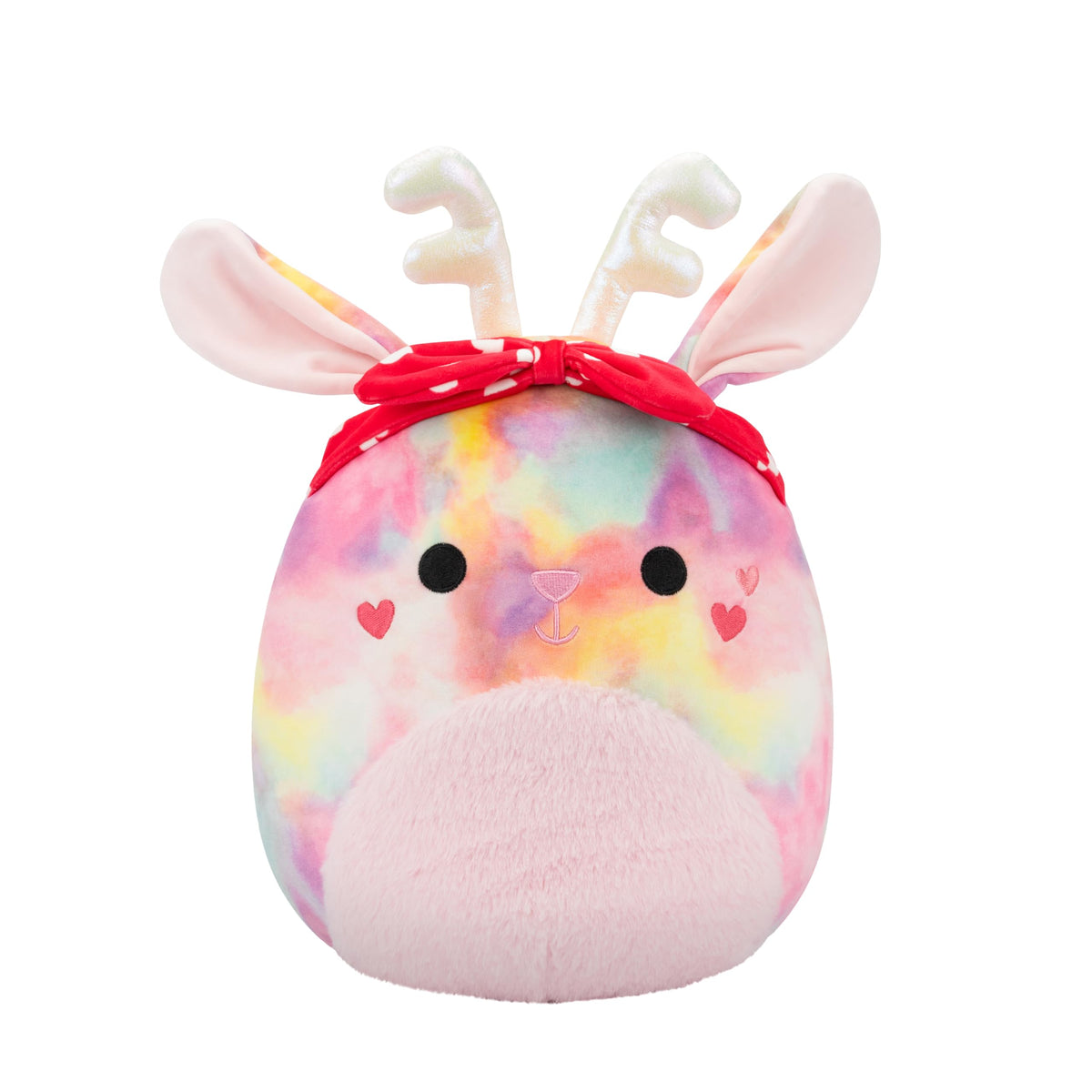 Squishmallows Original 12in Priyanka The Rainbow Jackalope with Hearts Headband - Official Jazwares Plush (Medium)