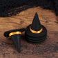 6pcs Mini Felt Witch Hats Handmade Wine Bottle Decor for Halloween Party Favors DIY Hair Accessories Crafts