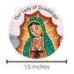 Mini Catholic Saint Stickers, Round Adhesive for Crafts, School Supplies and Faith Formation Activities, 1.5 Inches Diameter (200 Total)