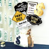 YiiiGoood 24pcs(6 styles) FUN Money Theme Table Centerpiece Sticks Decorations Table Toppers Income Raise/Debt Free for Birthdays Weddings