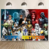 Wall Decor Backdrop for Star of Wars Themed Birthday Decorations, Star of Wars Themed Banner for Kids Birthday Party Supplies (5x3ft)