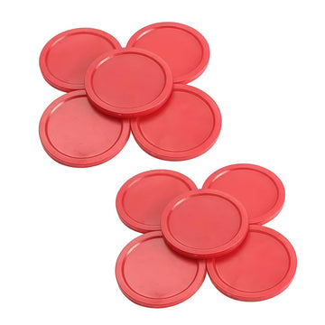 10Pcs Red Mini Air Hockey Table Pucks 50mm Puck Children Table New 2-inch Convenient and Attractive Air Hockey Arcade and Table Games