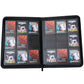 WINTRA Premium 360 Pockets Black Zippered Playing Card Binder - Sturdy Trading Card Holder Album ?9 Pocket Side Loading Card Folder with 20 Sheet