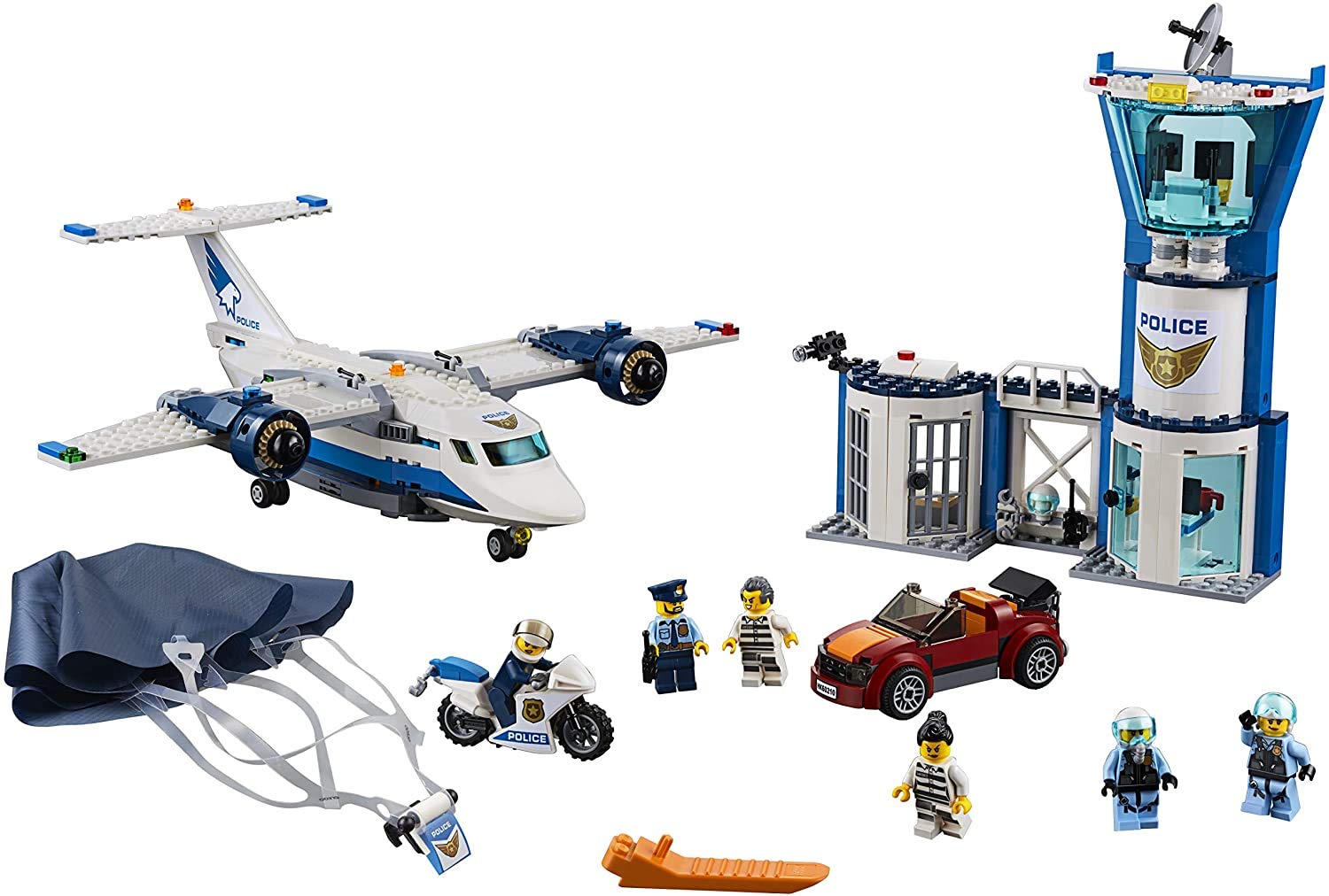 LEGO City Sky Police Air Base 60210 Building Kit (529 Pieces)