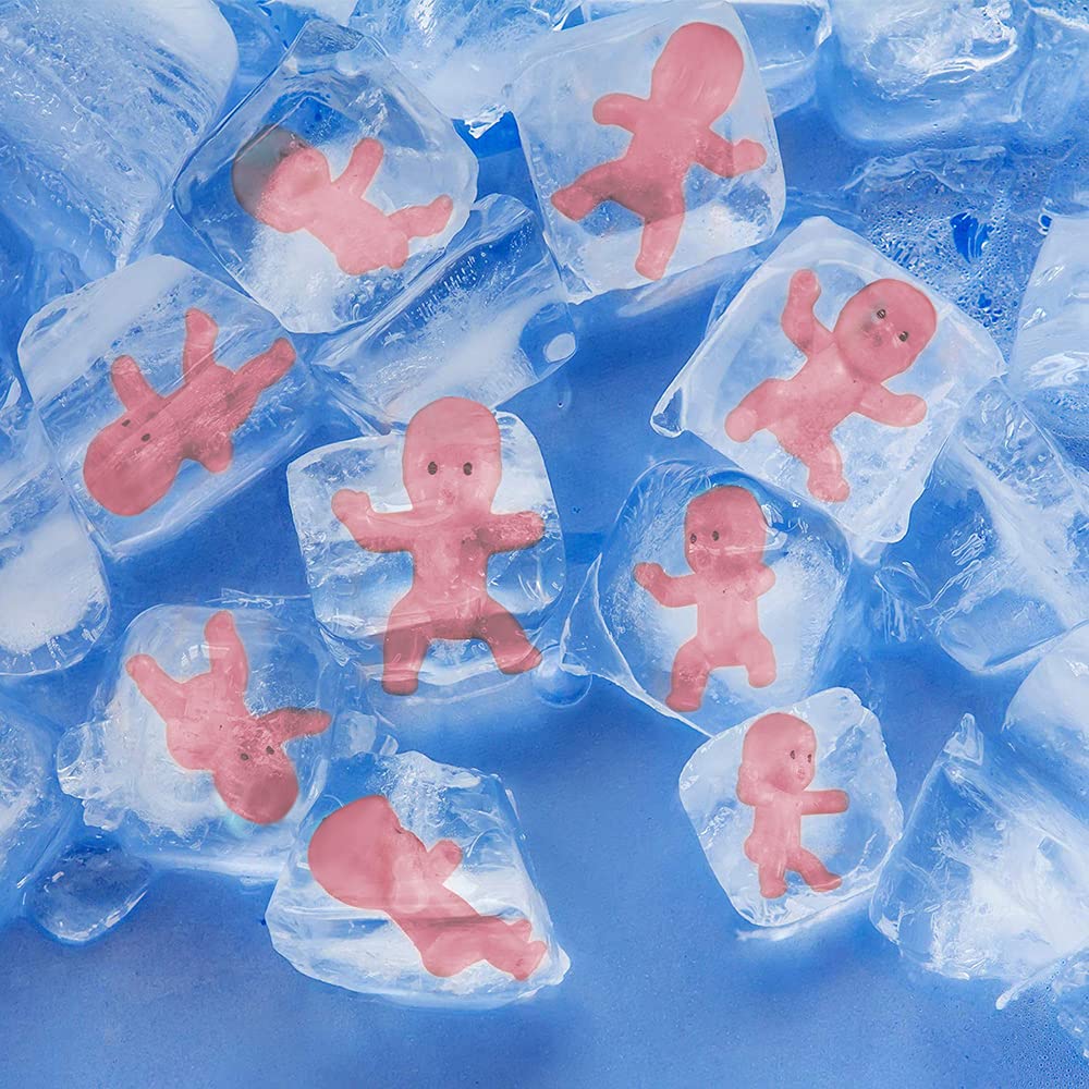 Messar 200 Pieces Mini Plastic Babies, 1 Inch Baby Doll for Baby Shower Party Favors Ice Cube Game Party Decoretions Baby Bathing and DIY Crafting