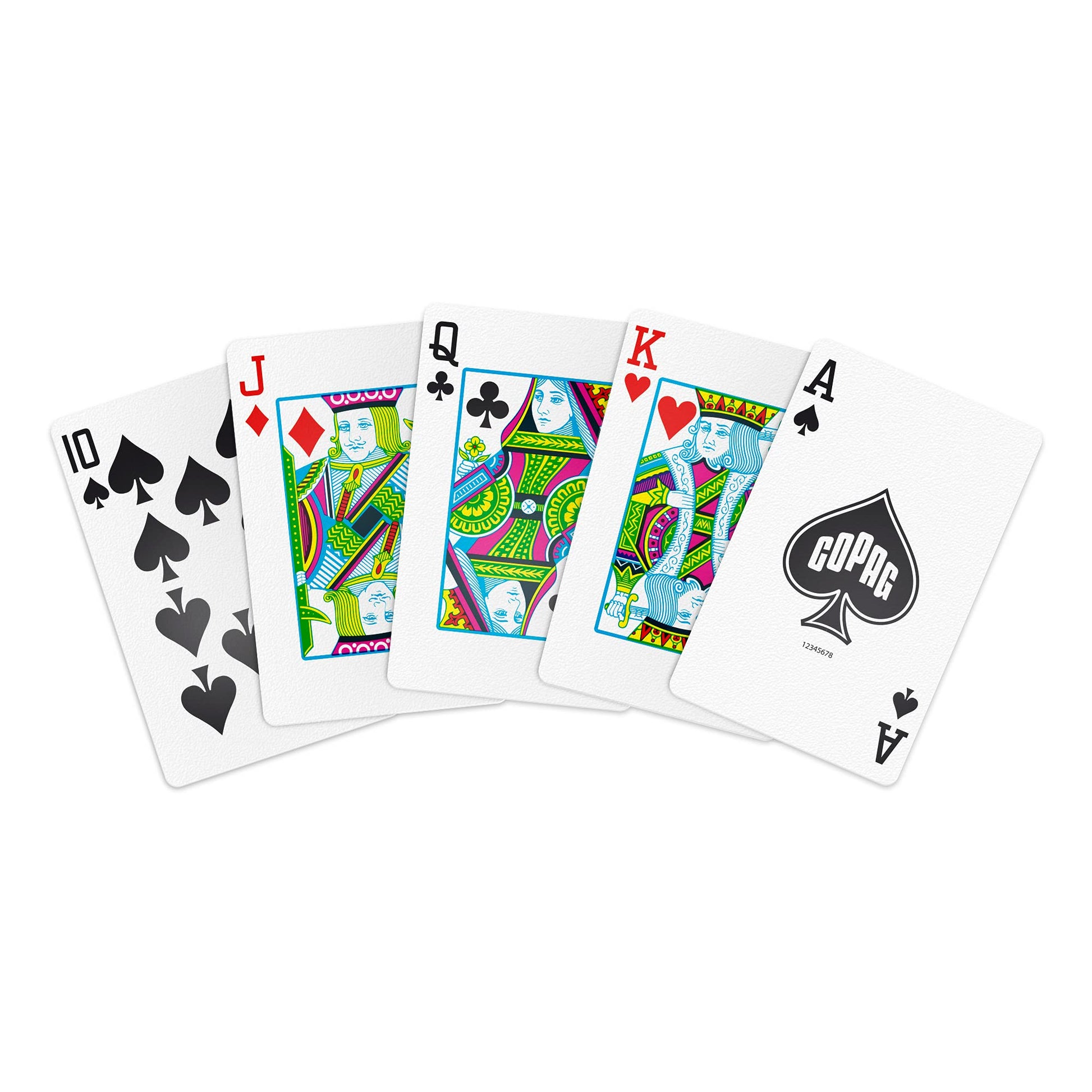 Copag 2023 WSOP World Series of Poker 100% Plastic Playing Cards, Bridge Size (Narrow) Red/Blue Double Deck Set (Regular Index)