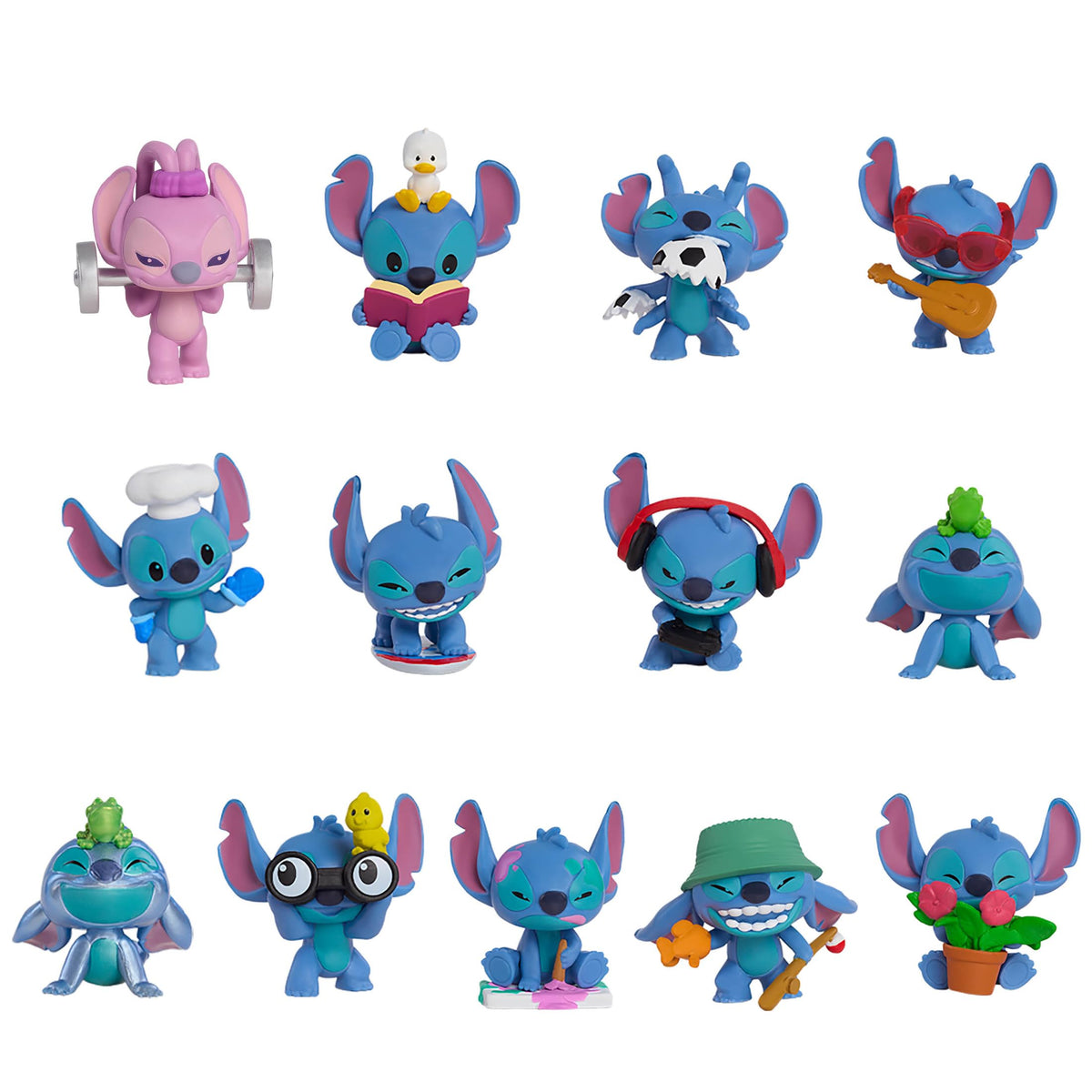 Just Play Disney Stitch That's So Stitch Collectible Figures, Surprise Figures 5 cm, 13 to Collect, Toys for Kids Ages 3+