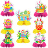 Easter Party Decorations, 8 Pcs Easter Honeycomb Centerpieces, Easter Bunny Egg Honeycomb Centerpiece, Easter Decoration, Happy Easter Honeycomb