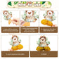 10-Piece Woodland Baby Shower Honeycomb Centerpieces with Welcome Baby Banner - Forest Animals Table Decorations for Baby Shower, Gender Reveal