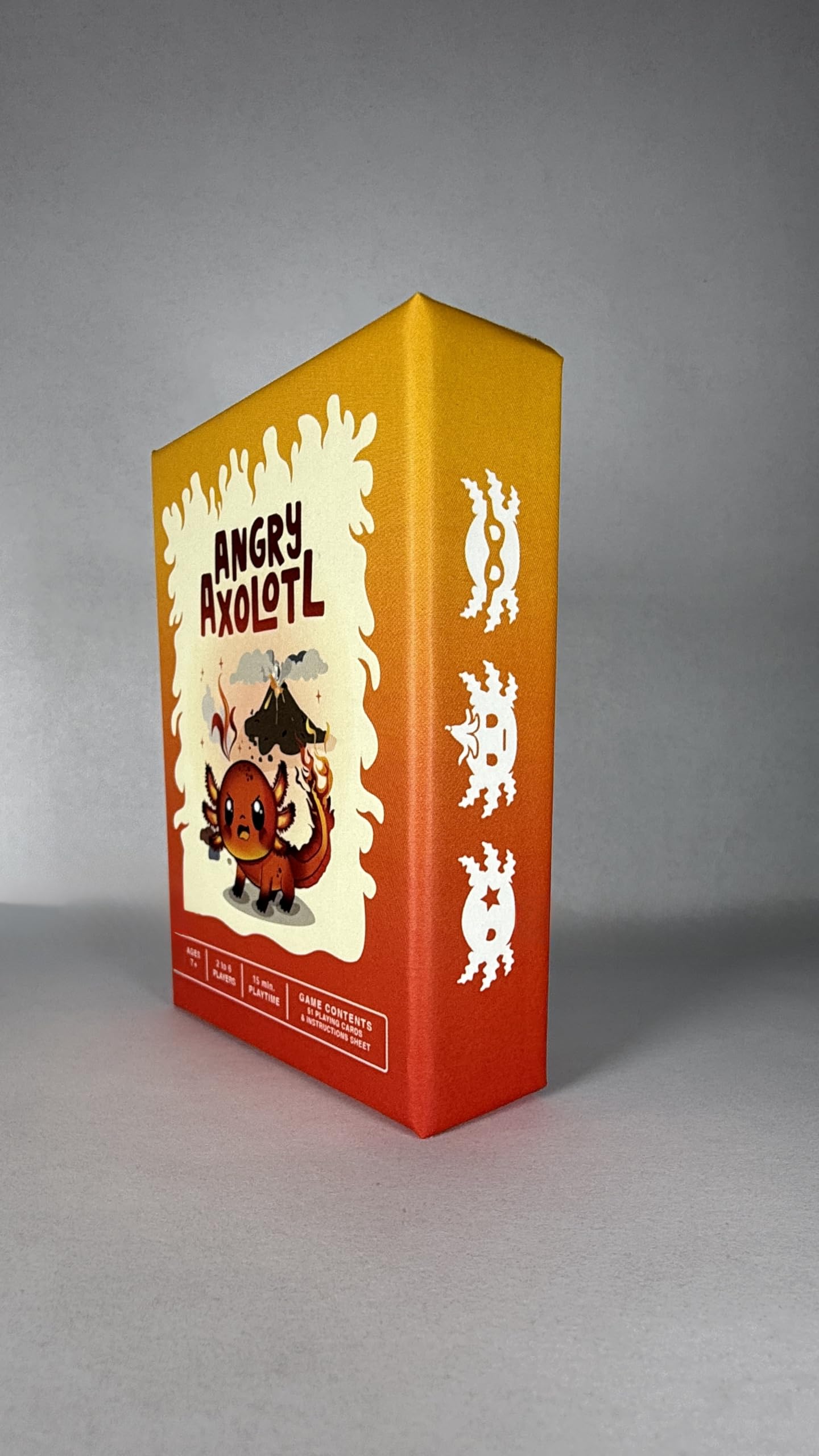 Angry Axolotl Card Game, Fast-Paced Family Party Game, Ages 7+, 2-6 Players, 51 Playing Cards with Instructions, 15 Minute Playtime, Made in USA