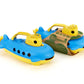 Green Toys Submarine in Yellow & blue - BPA Free, Phthalate Free, Bath Toy with Spinning Rear Propeller. Safe Toys for Toddlers, Babies