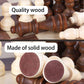 Hellpnoom Wooden Chess Pieces, Tournament Staunton Wood Chessmen Pieces Only, 3 Inch King Figures Chess Game Pawns Figurine Pieces, Replacement