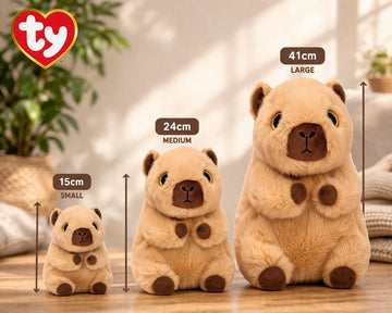 Ty Beanie Boos T37391 Lara the Capybara Plush Toy, 15cm