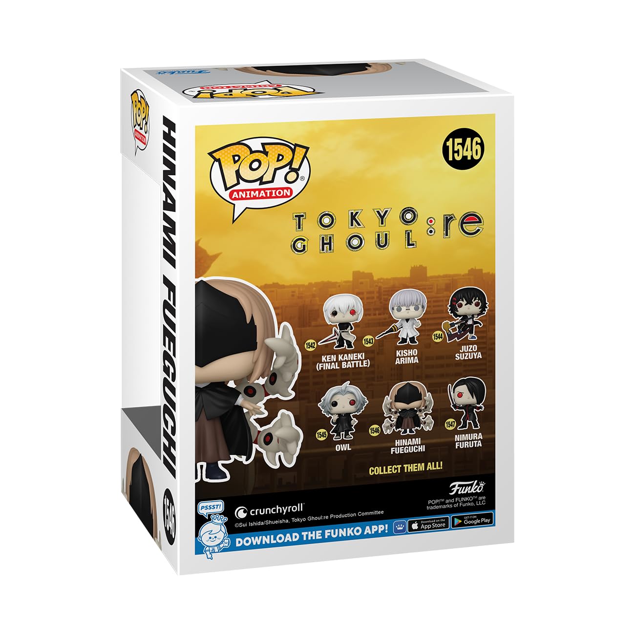 Funko POP! Animation: Tokyo Ghoul: Re - Hinami Fueguchi - 1/6 Odds for Rare Chase Variant - Collectable Vinyl Figure - Gift Idea - Official