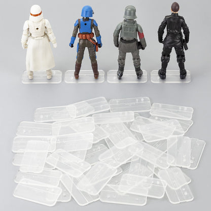 Star Was Black Series 6 inch Action Figure Stand, 1/12 Scale Original Support Display Feet Stands with Peg, Figures Toy Organizer Bases Holder