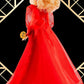 Barbie Collector Mattel 75th Anniversary Doll (12-in Blonde Curly Hair) in Red Chiffon Gown, with Doll Stand and Certificate of Authenticity