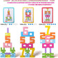DLAIUSMALL Wooden Number Building Blocks -20PC,Digital Building Blocks,Stacking 1-10 Number BlocksToy for Kids,Balance Competition Game, Math Learning