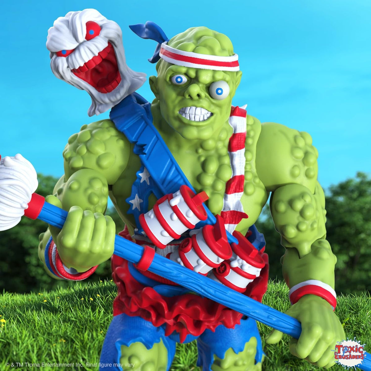 Super7 ULTIMATES! Toxic Crusaders Toxie (Vintage Toy America) - 7" Toxic Crusaders Action Figure Classic Cartoon Collectibles and Retro Toys