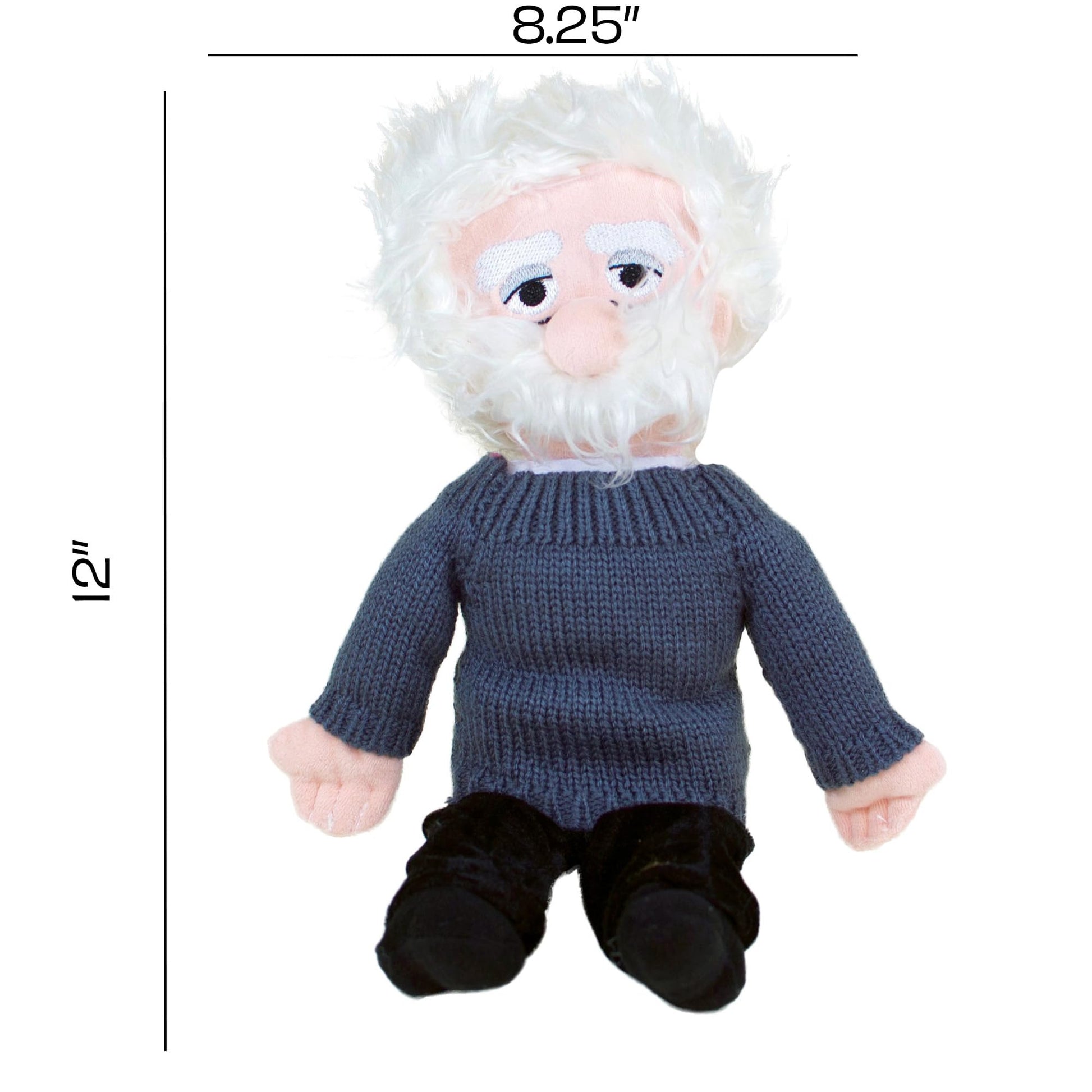 The Unemployed Philosophers Guild Albert Einstein Dolll - 12" Soft Stuffed Plush Little Thinker