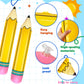 6 PCS 27 Inch Large Inflatable Pencil,Blow up Pencil Balloon,Back to School Graduation Decor for Classroom Birthday Party Supplies