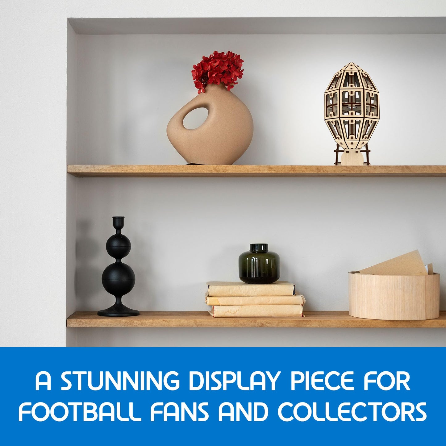 Artoya 3D Wooden Puzzle Football Ball - Model Kits, 3D Puzzles for Adults, DIY Kits for Adults, Wooden Models, Football Gift, Arts and Crafts