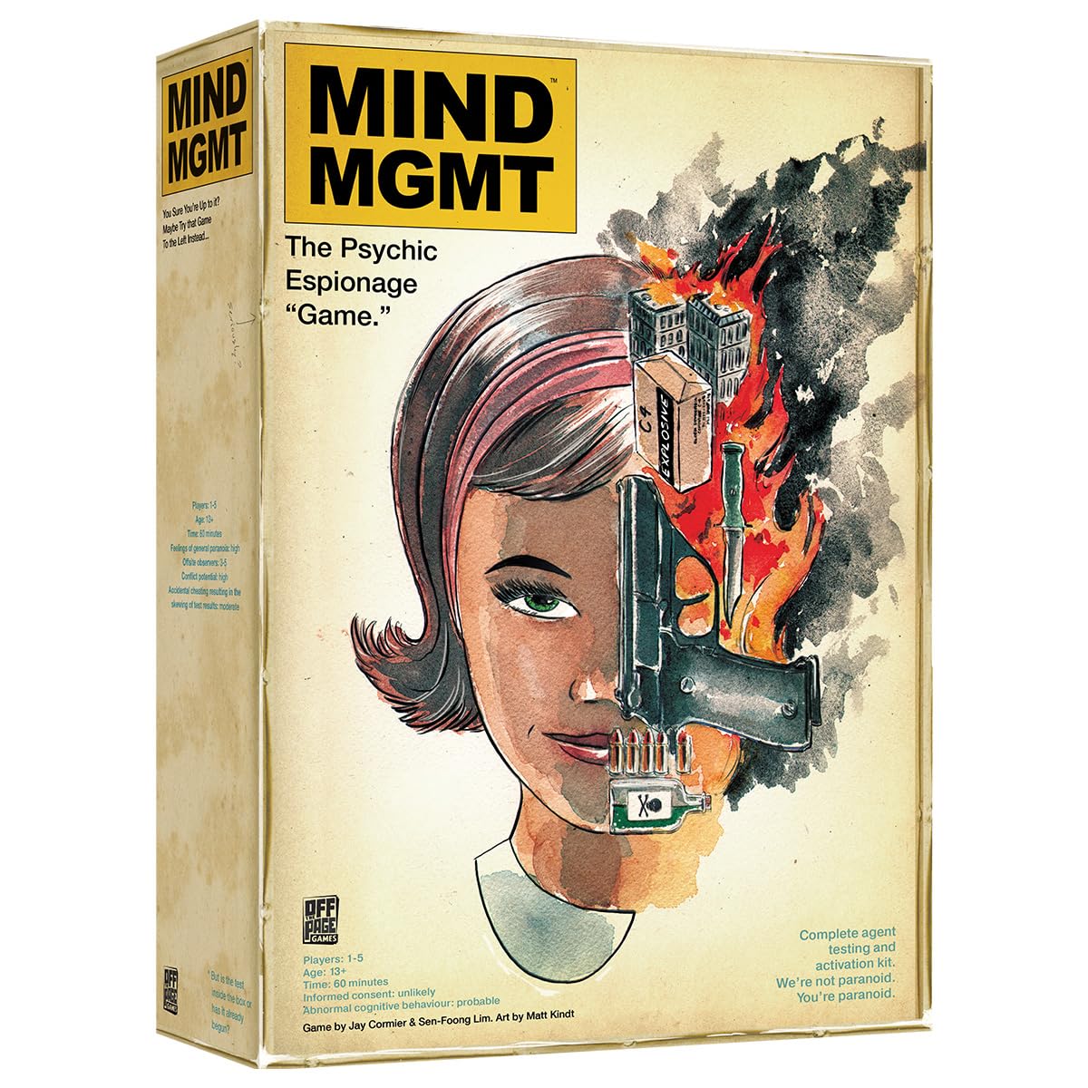 Off The Page Games Mind MGMT: The Psychic Espionage | Strategic Deduction Board Adventure | Award-Winning for 2-5 Players | Hidden Movement