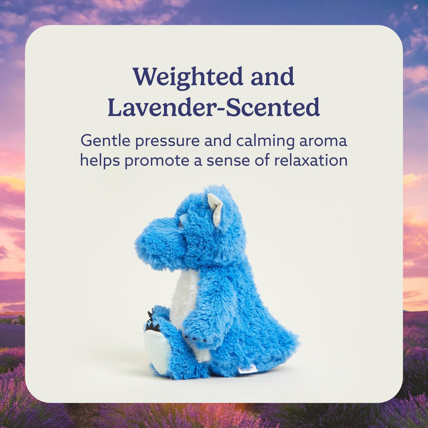 warmies Microwavable & Weighted Dragon Stuffed Anima, Dragon - Heatable Dragon Plush - Chillable Weighted Plushie for Cooling - Lavender Aroma -