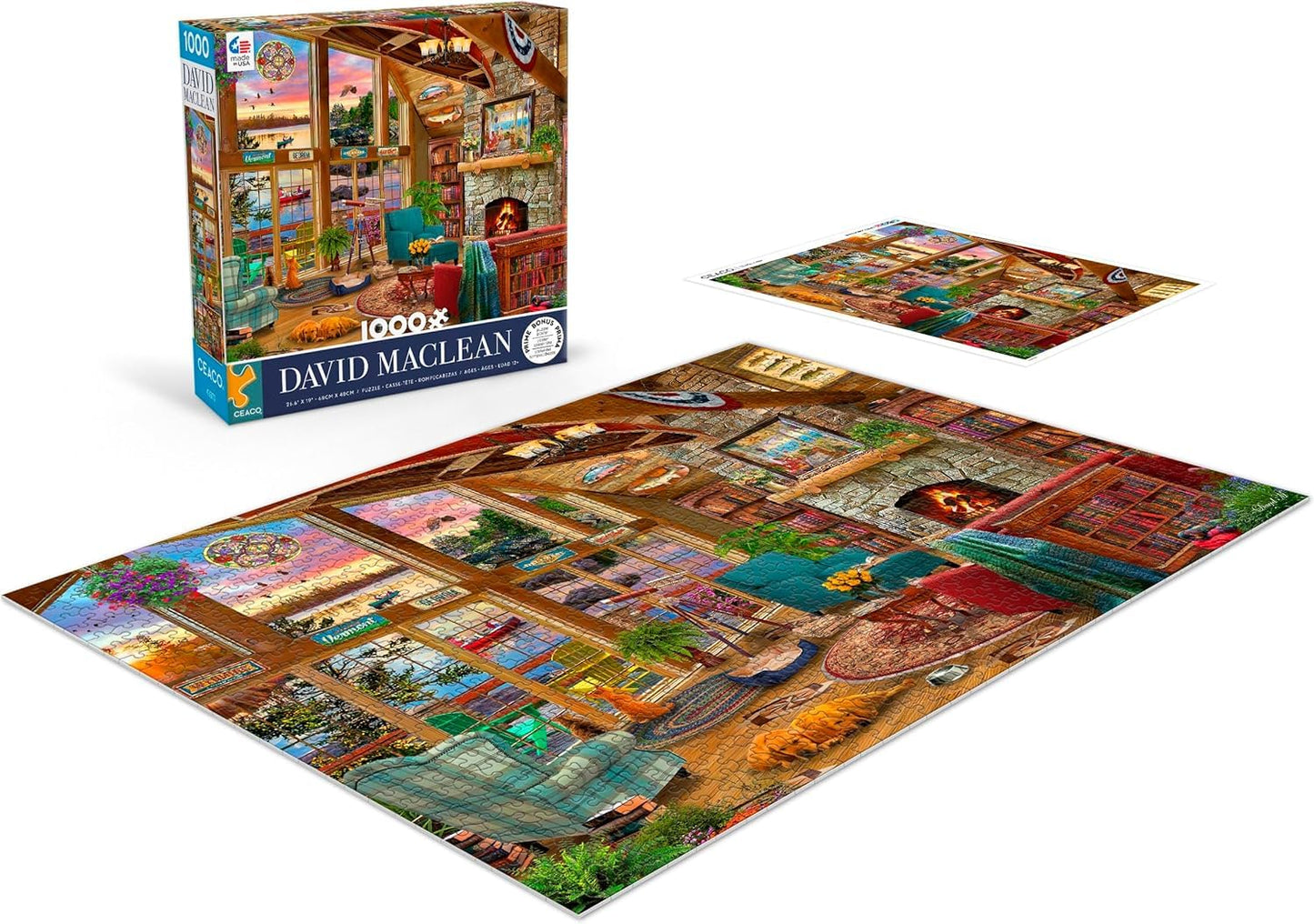 Ceaco - Sunset Lodge - 1000 Piece Jigsaw Puzzle for Adults